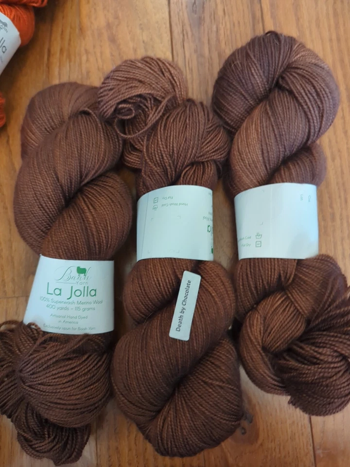 Baah! La Jolla yarn Set Of 3: 400 Yds Each 💯 SW Merino Sock Fingering Weight  - Image 1 of 4
