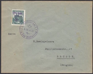 Tschechoslowakei 1938- (SUDETENLAND) - Deutsche Besetzung. - Brief nach Belgien (EB) AR-11240 - Bild 1 von 2