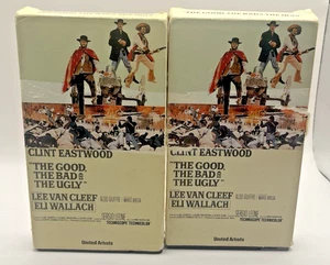 The Good, the Bad and the Ugly Parts 1 & 2 1966 1981 VHS Rare! Only One on Ebay! - Picture 1 of 5