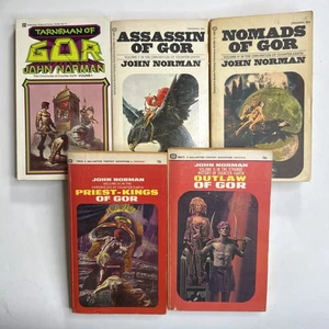 Vintage GOR John Norman Book Lot Of 5 -- Tarnsman Outlaw Priest Nomads Assassin - Bild 1 von 15