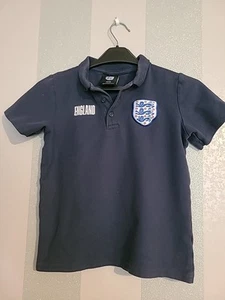 Tu England Football Polo Shirt Age 10 Navy - Picture 1 of 4