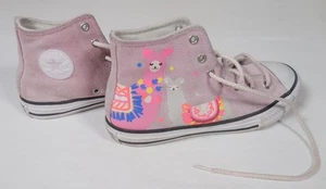 Zapatillas altas Converse Chuck Taylor para niñas rosa llama, talla 4,5 (hombre) - Imagen 1 de 13