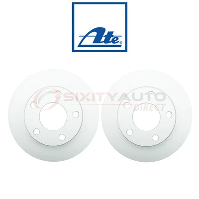2 pc ATE Rear Disc Brake Rotor for 1998-2004 Audi A6 Quattro - Braking Tire dx Foto 1 de 4