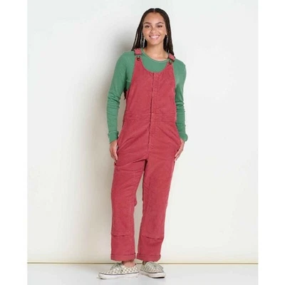 Toad&Co Coaster Cord Overall Corduroy Jumpsuit Sundown Vintage Wash Wmn’s S $150 - Image 1 of 4
