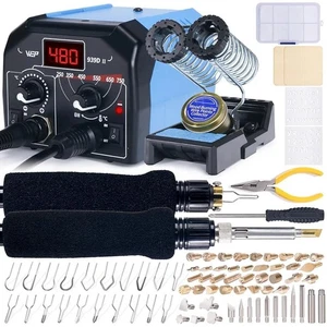 WEP 939-II Kit Pirografia Bruciatura a Legna (Testato) con Scatola di Accesso Piano - Foto 1 di 10