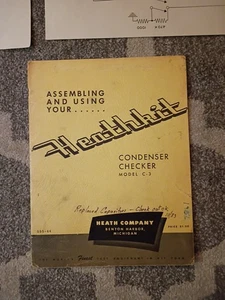 Heathkit Model C-3 Condenser Checker Owners Instruction Manual 1/25/55 - Picture 1 of 8