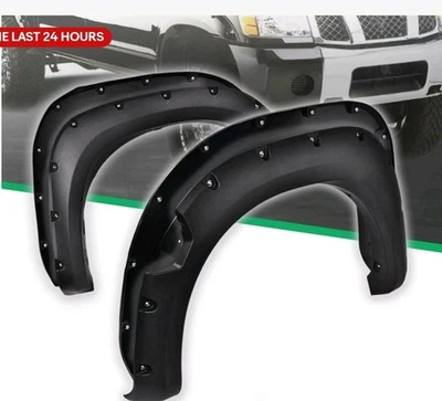 Protector de rueda delantera + trasera guardabarros llamaradas cubierta apto para Nissan Titan 2004-2015 Foto 1 de 4