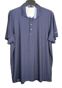 Greyson XXL Golf Polo All Over Print Chambers Bay Performance Wicking Stretch  - Picture 1 of 8