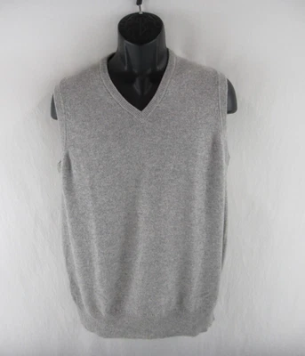 Johnstons мужчин 100% кашемир без рукавов пуловер свитер жилет 44» 112 см #CK383 - Изображение 1 из 4