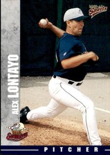 2000 Erie Seawolves Multi-Ad #23 Alex Lontayo Colorado Springs CO Baseball Card