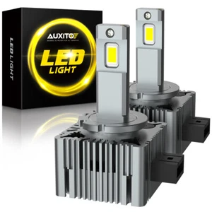 D1S D1R LED Headlight Bulbs 200W 6000K Super White HID Xenon Conversion Kit 2PCS - Picture 1 of 10