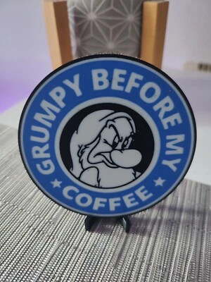 Grumpy Dwarf- Snow White Themed Coaster/Plaque