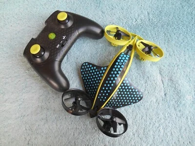 HydraQuad 3-in-1 Hybrid Air To Water Remote Control Stunt Drone by WowWee AS-IS! - Image 1 of 4
