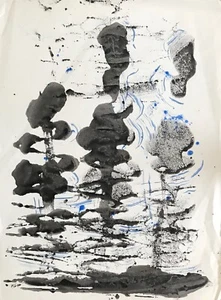  Hélène VOGT - Peinture originale - Gouache - Composition 23 - Imagen 1 de 1