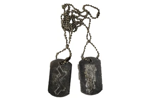 BULLET FOR MY VALENTINE ENGRAVED LOGO GUNS DOG TAG TAGS NEW OFFICIAL BFMV RARE - Picture 1 of 3