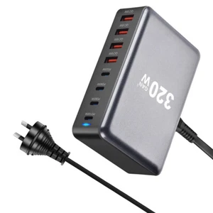 8 Port Charging Station USB Desktop Charger Rapid Tower Power Adapter Wall HUB - Picture 1 of 29