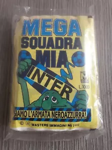 Calcio Inter Mega Squadra Mia PACK 20 BUSTE SIGILLATO MASTERS IMMAGINI 1991 - Foto 1 di 2