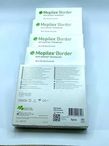 Molnlycke 295300 Mepilex Border 4 x 4 in. 5 Boxes of 5 Exp. 01/2025