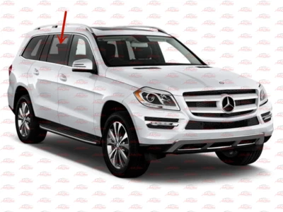 Fits 2013-2019 Mercedes Benz GL350/450/63 GLS450/550/63 Right Rear Window Glass - Image 1 of 3