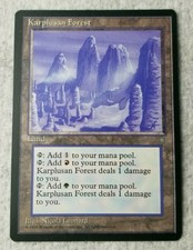 Karplusan Forest - Ice Age - 1995 - Magic the Gathering Card (MTG) - Land