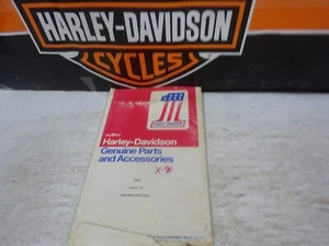 HARLEY-DAVIDSON Motor Co 99477-74 X-90 OWNERS MANUAL - Picture 1 of 11