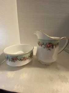 Crema y azucarero Paragon hecho en Inglaterra “Rosalia” - Imagen 1 de 6