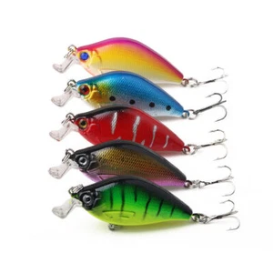 5 piezas 6,5 cm/8,4 g cebo de manivela de pececito ganchos lubina señuelo de pesca - Imagen 1 de 8