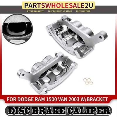 2x Pinza de freno de disco delantera izquierda y derecha con soporte para camioneta Dodge Ram 1500 Foto 1 de 4