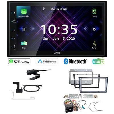 JVC Autoradio Apple CarPlay Android Auto DAB+ für Opel Corsa D stealth black - Bild 1 von 4