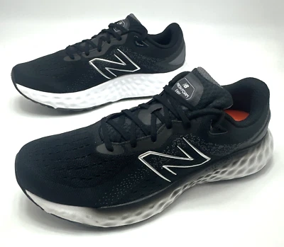 NEW BALANCE Fresh Foam Evos V2 Mens Size 12 D Running Trainers Black White - Image 1 of 4