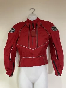 Vanson Nylon Cordura Motorcycle Jacket Red Size: XS- Excellent Condition, Used - Picture 1 of 22