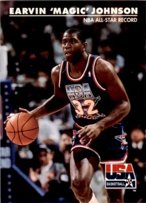 1992-93 SkyBox USA Basketball Magic Johnson. Basketball Cards #34 - Image 1 of 2