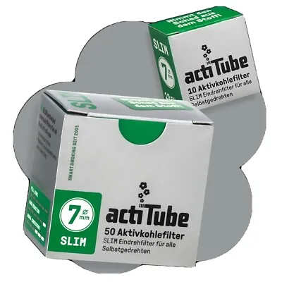 ACTITUBE SLIM 7mm CARBONE ATTIVO Box Scatola Da 500 Pz (10 Da 50pz) • 57€