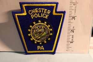 police patch CHESTER POLICE PENNSYLVANIA BLUE BORDERS - Picture 1 of 1