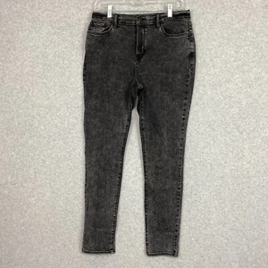 ana Jeans Womens 12 Black High Rise Jegging Stretch Acid Wash Denim - Picture 1 of 14