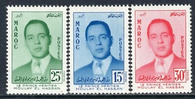 1280 - Morocco 1957 - Investiture of Crown Prince Moulay el Hassan - MNH Set - Image 1 of 2