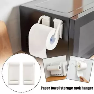 Kitchen Roll Holder Paper Toilet Towel Under Shelf Cabinets Storage Rack Hangers - Picture 1 of 12