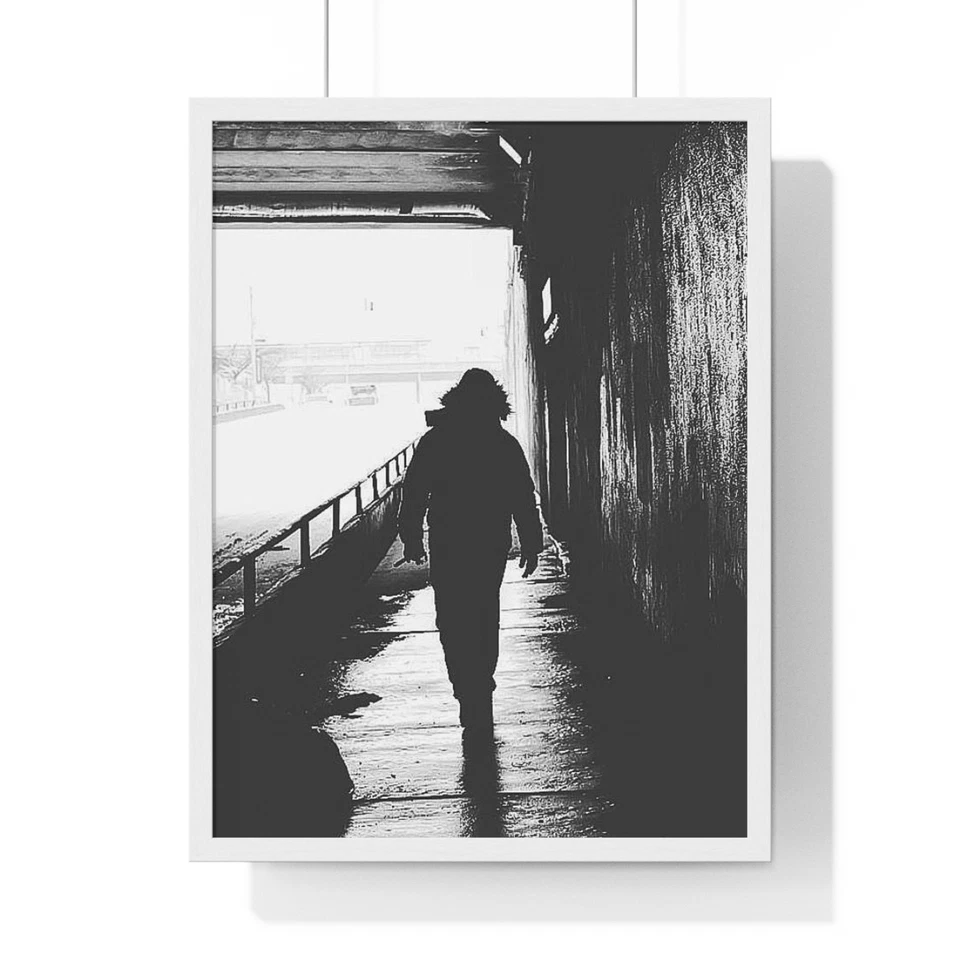 Arte de pared urbano en blanco y negro | Póster de bellas artes | Fotografía callejera del Bronx 18x24 Foto 1 de 1