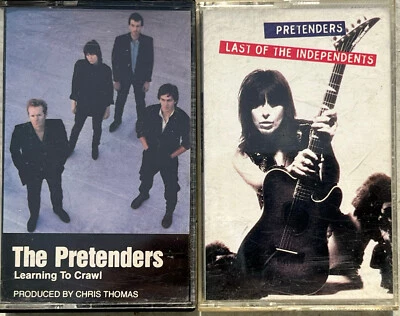 PRETENDERS 2 CASSETTE TAPE LOT LEARNING TO CRAWL & LAST OF THE INDEPENDENTS b Foto 1 de 4