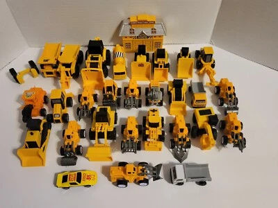 HUGE Lot of Cat Construction Trucks Mini Caterpillar Toys Plastic Vehicles - Image 1 of 4