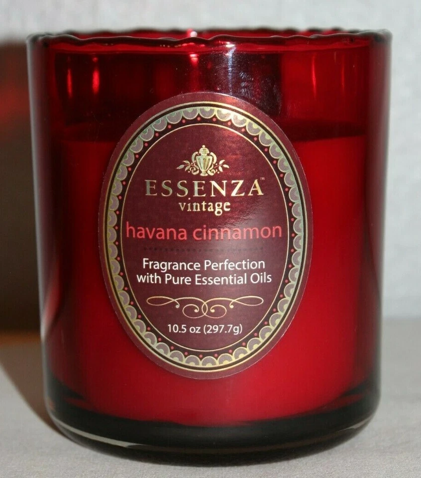 Essenza винтажная гаванская корица 10,5 унц. Аромат/ароматизированная свеча новый  - Изображение 1 из 1