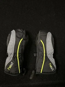 XXS Head Kids Mittens Snow Winter Gray Black - Picture 1 of 3