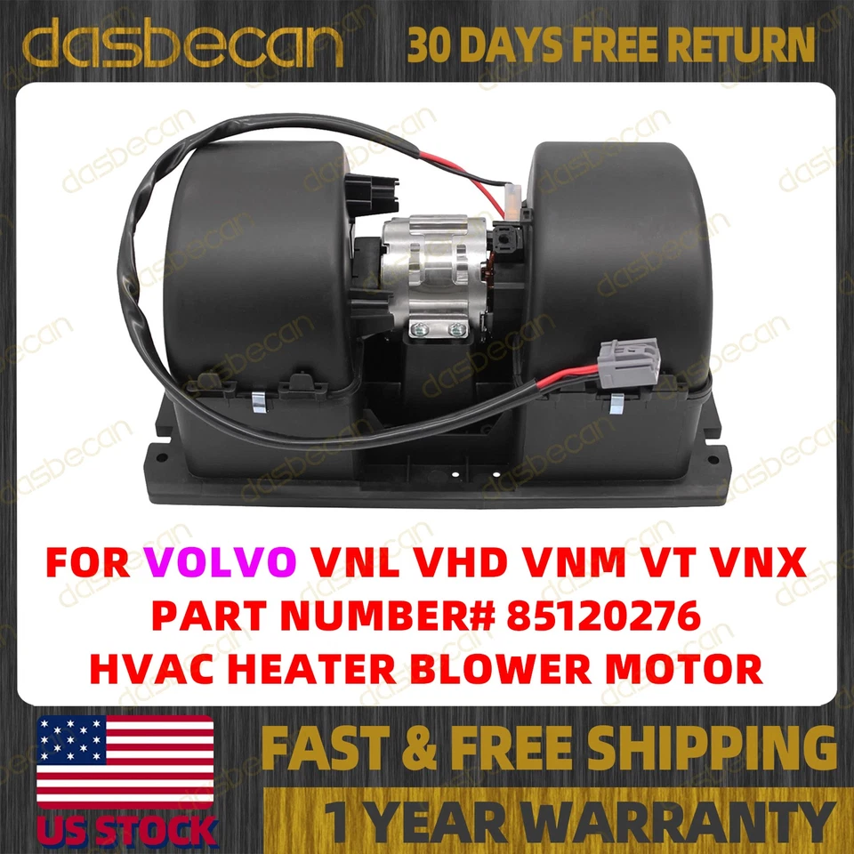 HVAC Heater Blower Motor With Wheel for Volvo VHD VNM 2010-2014 VNX 2014 VT VNL Foto 1 de 4