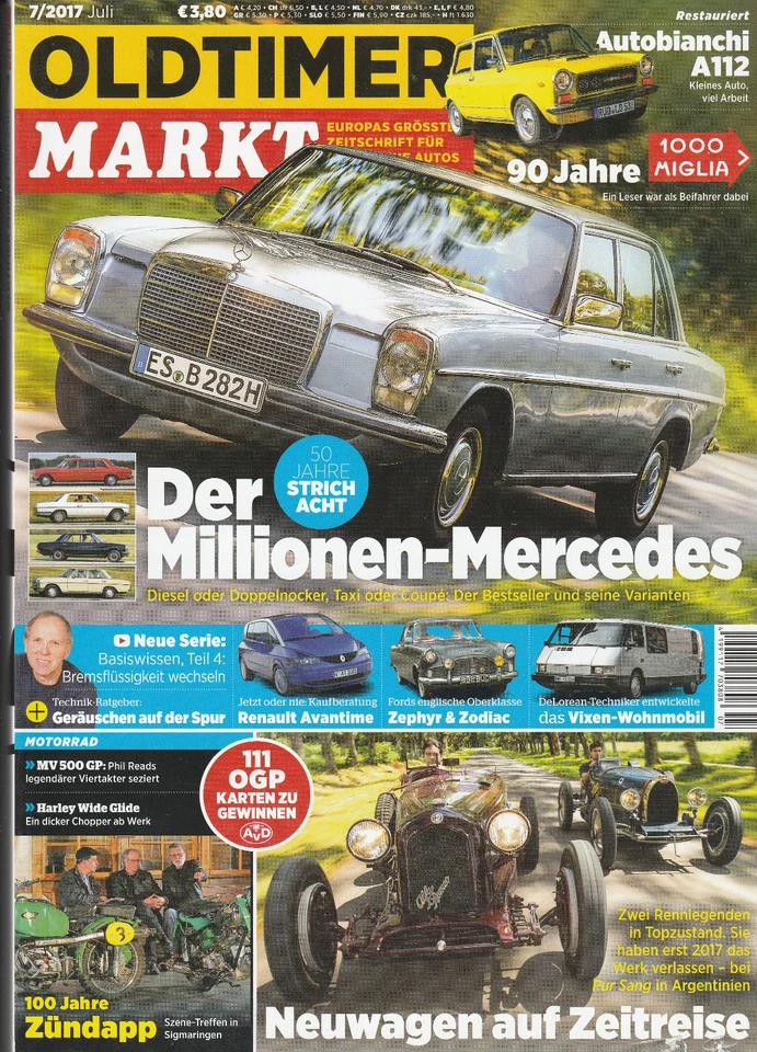 Oldtimer Markt  07/2017 : Titelstory - Mercedes Strichacht - Bild 1 von 1