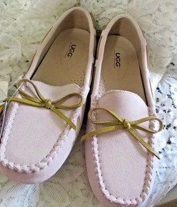 Womens UGG Moccasins 🌷Suede Summer Slip On Non-SliP SIZE 9 FIT SIZE 8 - Picture 1 of 7