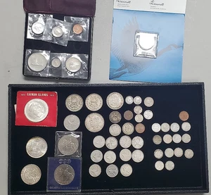 MIXED FOREIGN COIN LOT- Canadian Silver & Circulated Coins, Egypt Silver & More! - Bild 1 von 7