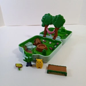 1997 Pokemon Tomy Polly Pocket Blue Viridian Forest Complete W Pikachu Oddish - Picture 1 of 14