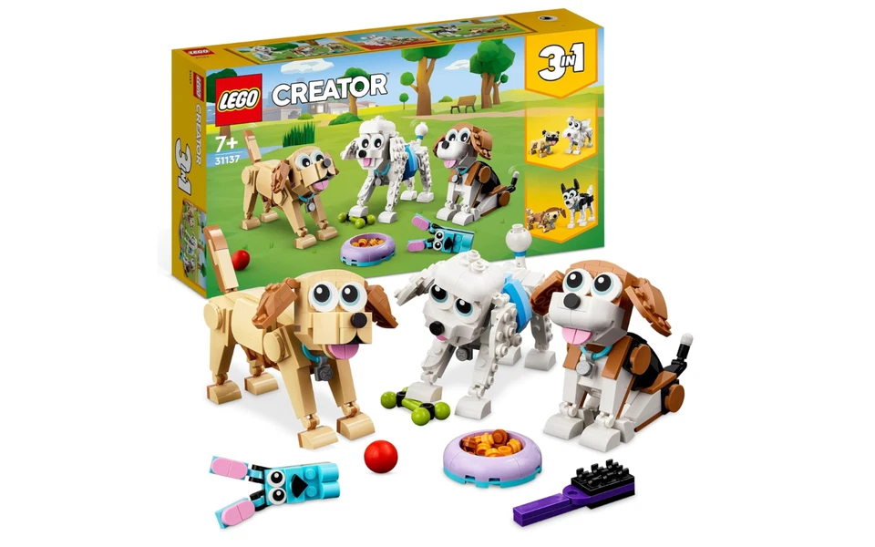 LEGO Creator 3 in 1 Adorable Dogs Set with Dachshund,  31137 - Image 1 of 1