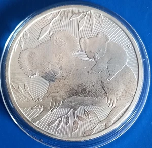 Australien 2018 "Koala Next Generation" 2 oz 9999 Silber, leichte Patina - Bild 1 von 2
