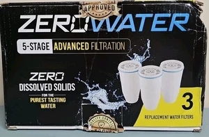 ZeroWater 5-Stage Replacement Filters 3-Pack – New Sealed- ZR-006 - Picture 1 of 4